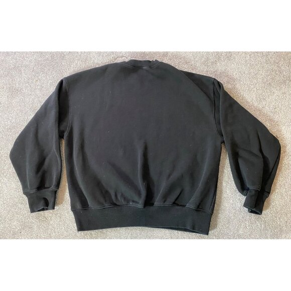 H&M Oversized Fit Black Sweatshirt With Graphic Print Medium - Picture 2 of 8